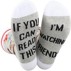 POFULL Friend TV Show Inspired Gift Friend Socks Friends TV Show Fans Gift Friend Merchandise Friendship Gift