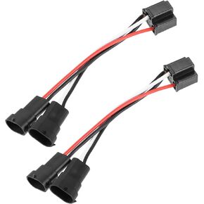 H4 to H9/H11 Dual Beam Headlight Splitter Harness Adapter Connector (Set of 2) Auto Replacement Parts