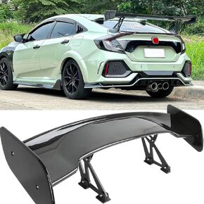 47 Inch Universal Rear Spoiler, Adjustable GT Style Car Rear Trunk Spoiler Wing Compatible with Mazda Miata Chevy Corvette Camaro Nissan Lexus Toyota Honda Civic Ford Mustang Scion