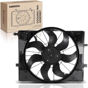 A-Premium Engine Radiator Cooling Fan Assembly with Brushless Motor Compatible with Mercedes-Benz Models - S550 2014-2015, S550e 2015-2017, S560e 2019-2020, S63 AMG 2014-2015