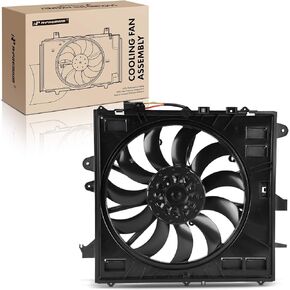 A-Premium Engine Radiator Cooling Fan Assembly with Brushless Motor Compatible with Select Chevrolet & Cadillac Models - Camaro 2016-2020, CTS 2016-2017, ATS 2016-2018 - Replace# 84100128