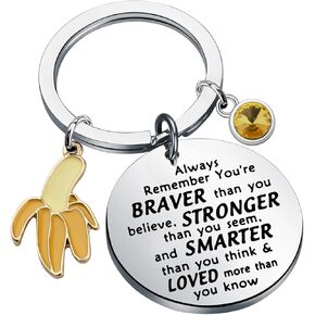 BNQL Banana Keychain Banana Lover Gifts Banana Themed Gifts Fruit Keychain Inspirational Gifts (banana ky)
