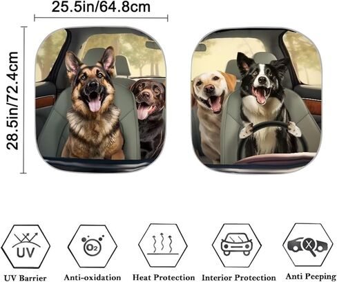 Van Gogh Windshield Sunshade for Car Sun Shade Windshield Foldable Sun Shield for SUV Front Window Covers 2 Piece Starry Sky Galaxy Sun Visors Blocker Protection in Kuwait