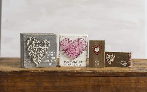 Primitives by Kathy String Art Box Sign, 3.5 x 4-Inches,White in Kuwait