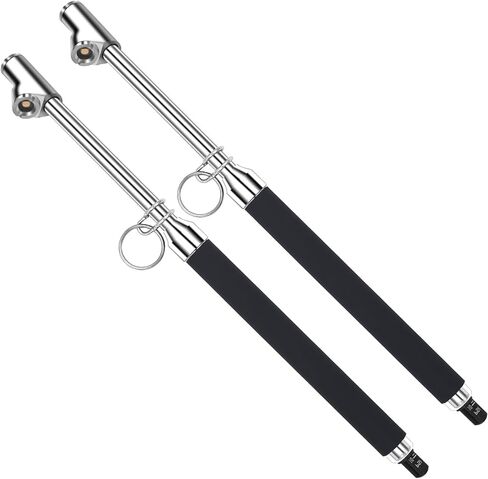 Dual Head Tire Pressure Gauge, Heavy Duty Air Gauge Tire Pressure with Two Side Aluminum Scaleplate, Truck Tire Gauges for Tire Pressure Range to 10-150 PSI, Black, 2 Pack in Saudi Arabia