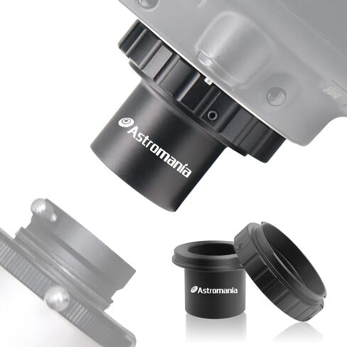 Astromania T-ring و M42 إلى 1.25 بوصة محول تلسكوب (T-Mount) لكاميرا تليسكوب 42 مم Pentax-k SLR/DSLR (للكاميراK-r, K-01, K-30, K20D, K200D, K2000, K1000, K100D Super, K110D, إلخ). in Kuwait