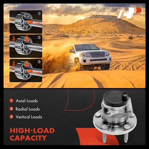 مجموعة محمل العجلات الخلفية الممتازة ومجموعة المحور مع 5 عروات متوافقة مع Ford Edge 2009-2010 وLincoln MKX 2009-2010، FWD فقط in Saudi Arabia