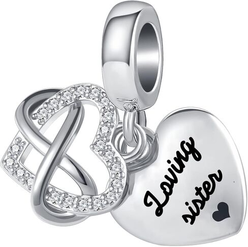 TCHYUN Family Double Heart Charm Infinite Love Bead for Pandora Bracelet Women Gift in Kuwait