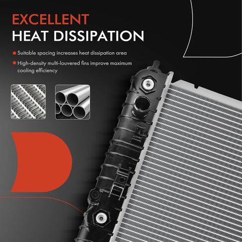 A-Premium Engine Coolant Radiator Assembly with Transmission Oil Cooler Compatible with Chevrolet Impala 2000-2003 & Buick Regal 2000-2004, 3.8L in Saudi Arabia