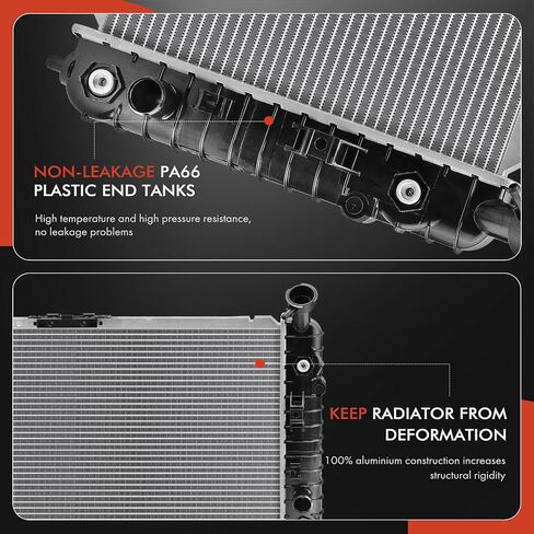 A-Premium Engine Coolant Radiator Assembly with Transmission Oil Cooler Compatible with Chevrolet Impala 2000-2003 & Buick Regal 2000-2004, 3.8L in Saudi Arabia