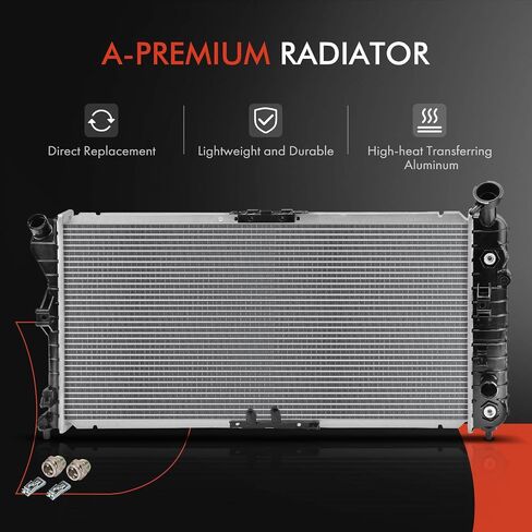 A-Premium Engine Coolant Radiator Assembly with Transmission Oil Cooler Compatible with Chevrolet Impala 2000-2003 & Buick Regal 2000-2004, 3.8L in Saudi Arabia