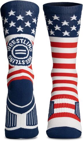 ChalkTalkSPORTS Wrestling Athletic Woven Mid-Calf Socks | USA Size in Saudi Arabia