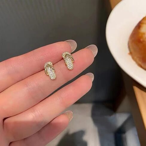 Flip Flops Stud Earrings Creative Cute Funny Stud Earrings sandbeach Sandals Slipper Hypoallergenic Post Stud Earrings Fine Jewelry for Women in Kuwait