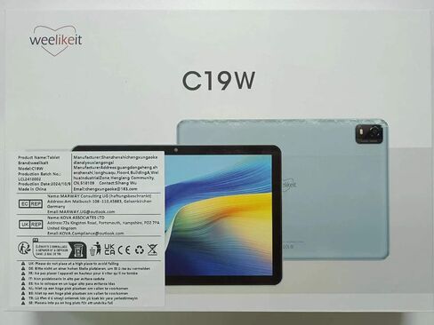 weelikeit Tablet 10 inch, Android 14 Tablets with Octa-Core Processor 14GB(6+8) RAM 128GB ROM, 1200x1920 FHD Screen, 5G WiFi, 5MP+13MP Dual Camera, Bluetooth 5.0, 7000mAh Battery (Gray) in Saudi Arabia
