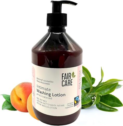 Fairtrade Washing Lotion Intimate 16.06 oz - Natural Cosmetics Sensitive Intimate Care with Apricot in Saudi Arabia