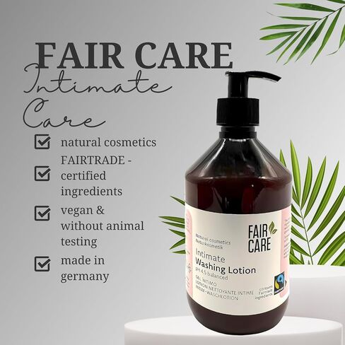 Fairtrade Washing Lotion Intimate 16.06 oz - Natural Cosmetics Sensitive Intimate Care with Apricot in Saudi Arabia