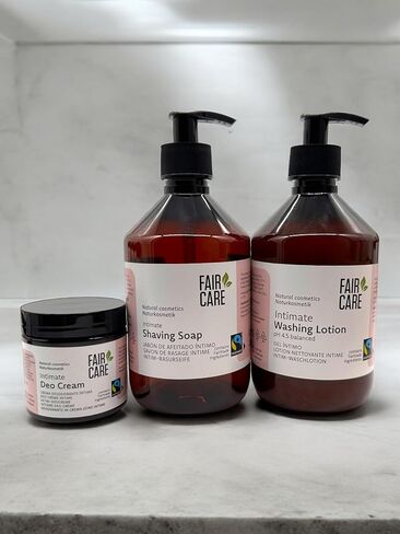 Fairtrade Washing Lotion Intimate 16.06 oz - Natural Cosmetics Sensitive Intimate Care with Apricot in Saudi Arabia