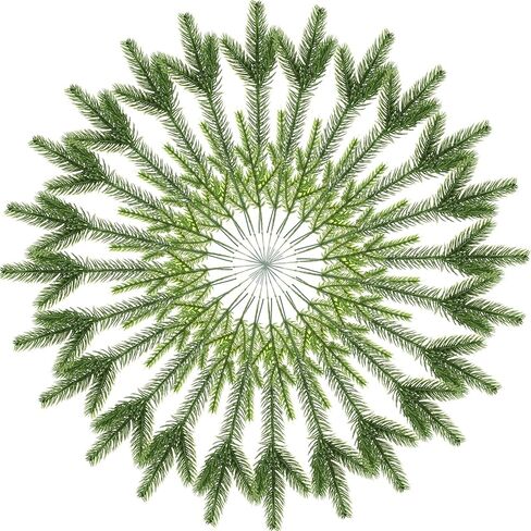Syhood 50 Pieces Artificial Pine Branches, Christmas Tree Picks, Fake Christmas Greenery Filler for DIY Garland Wreath Home Vase Gift Decor, 2 Styles in Kuwait
