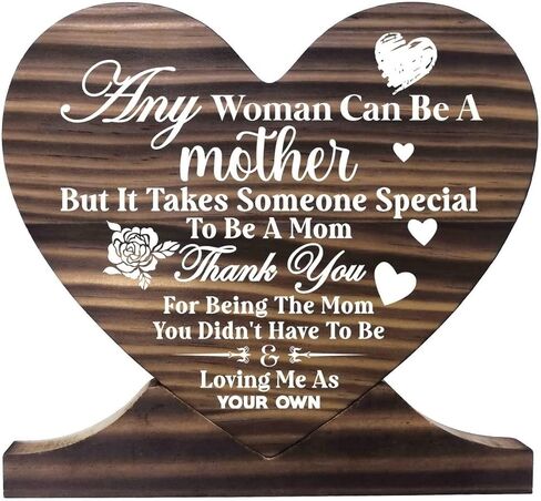 Thank You Mom Gifts, from Daughter or Son Wood Signs, Gift Wood Plaque Heart, Meaningful Gifts for Mom, Heart Wood Sign, Mom Plaque, Meaningful Gifts for Mom, Birthday, Mother's Day, Christmas in Kuwait