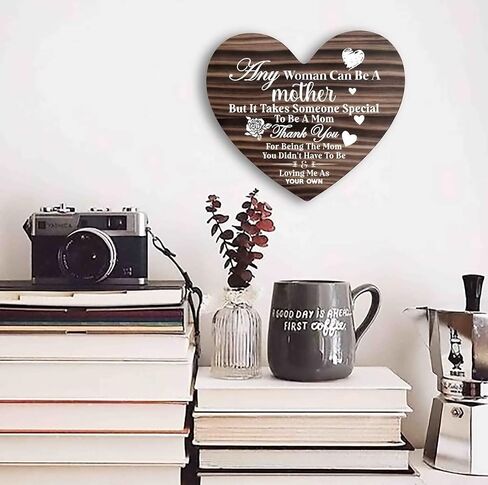 Thank You Mom Gifts, from Daughter or Son Wood Signs, Gift Wood Plaque Heart, Meaningful Gifts for Mom, Heart Wood Sign, Mom Plaque, Meaningful Gifts for Mom, Birthday, Mother's Day, Christmas in Kuwait