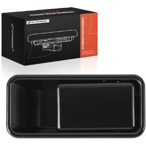 A-Premium Front Right Passenger Side Exterior Door Handle Compatible with Jeep TJ Series Wrangler 1997-2006, Smooth Black, Replace# 55176547AB