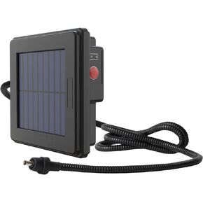 6V Deer Feeder Solar Panel, Efficient Solar Panel Charger with 5FT Weatherproof Cable & Battery Indicator, 6V Solar Panel Compatible with Deer Feeder Timer with Solar Quick Connect, Easy to Mount
