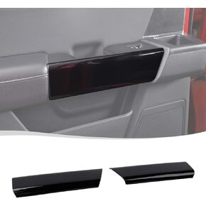 Voodola لسيارة Ford F150 2021 2022 2023 غطاء الكسوة لمقبض الباب الخلفي متوافق مع Ford F150 2021+(ABS، أسود فاتح) in Kuwait