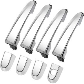 Chrome Exterior Door Handle Compatible with Sorento 2011 2012 2013 2014 2015 - Replaces: 82651-2P010, 82652-2P030(Set of 4)