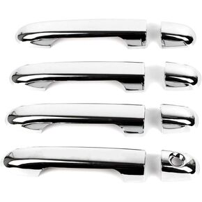 8Pcs 4 Door Handle Cover Compatible with Hyundai Sonata NF 2007 2008 2009,Elantra 2007-2010,Kia Soul 2011-2013 Exterior ABS Molding Protector Trim (Chrome Plated)