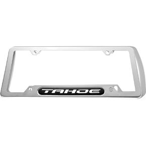 Stainless Steel License Plate Frame Cover Holder ForChevy Tahoe Chrome