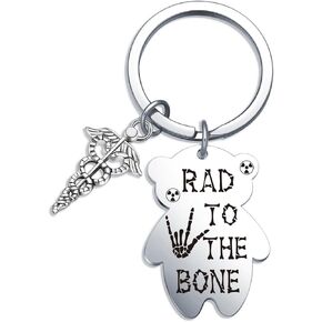 X-Ray Technician Gifts Radiology Technologist Jewelry Radiation Therapist Keychain