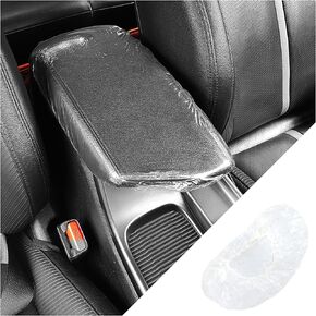 40PCS Disposable Car Center Console Cover,Waterproof Plastic Car Arm Rest Cover Pad Keep Car Interior Tidy,Universal Armrest Cover Cushion Car Interior Accessories for Car Truck