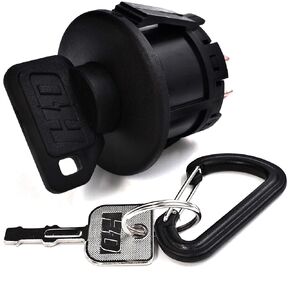 HD Switch Starter Ignition Switch Rebuild for Cub Cadet LT LTX SLT SLTX GT GTX, LT1040 LT1042 LT1045 LT1046 LT1050 LT2042 LTX1040 CC30 Tractor Lawn Mower - 4 Key Position 7 Pin - OEM Upgrade w/2 Keys