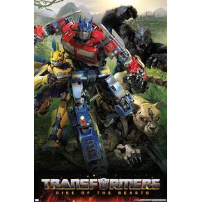 Hasbro Transformers: Rise of the Beasts - Big 4 Wall Poster, 34L" x 22.4W", Unframed Version