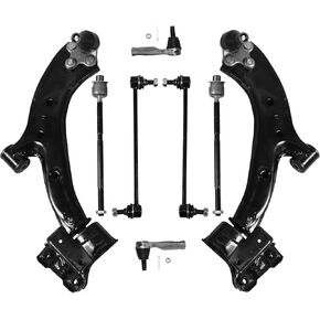 8PCS Front Lower Control Arm Fits 2007 2008 2009 2010 2011 for Honda CR-V Suspension Kit w/Ball Joints Sway Bars Tie Rod Ends Driver & Passenger Side