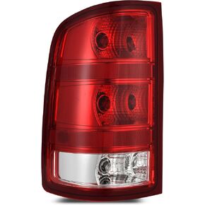 مجموعة مصابيح الذيل AUTOSAVER88 متوافقة مع 2007 2008 2009 2010 2011 2012 2013 GMC Sierra 1500/2007-2014 GMC Sierra 2500 HD 3500 HD، مصابيح خلفية بديلة من OE باللون الأحمر الشفاف - جانب السائق in Kuwait