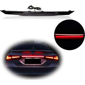 DRL Brake Lamp Rear Tail light Trunk Bar Compatible With 2018 2019 2020 2021 2022 2023 Toyota Camry Smoked Lens Taillight Rear Fog Sequential Turn Signal Light