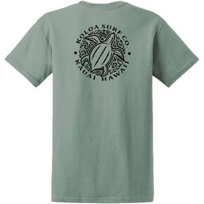 Koloa Surf Mens ol' Koloa Logo Heavyweight Cotton T-Shirt in Reg Big and Tall