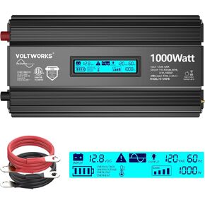 Power Inverter 2000Watt Pure Sine Wave Inverter 12V to 110V 120V AC 4100W Surge Peak Power for 2 Seconds Builtin UL Fuses PD36W USB-C,Compatible with Lithium Battery Starlink for Car Off-Grid Solar RV