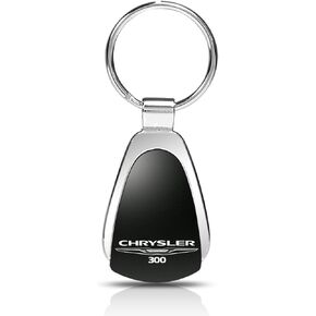 Au-TOMOTIVE GOLD Tear Drop Key Chain for Chrysler 300 (Black)