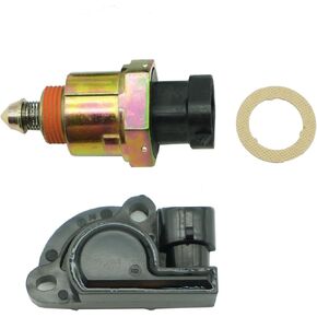 Throttle Position Sensor and Idle Air Control Valve for Chevrolet Camaro C1500 G20 G30 S10 Blazer Astro Buick Century Roadmaster GMC Jimmy C2500 K3500 Yukon Oldsmobile Bravada Pontiac TPS IAC