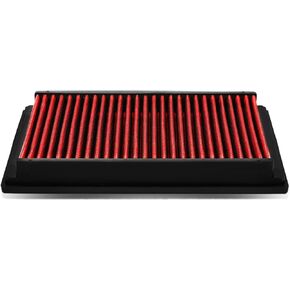 DNA Motoring AFPN-020-RD Clean Air Washable Drop In Panel Air Filter Enhance Engine Performance Power & Acceleration Improve [Compatible with 92-05 BMW Z3 Z4 M3 3-Series]