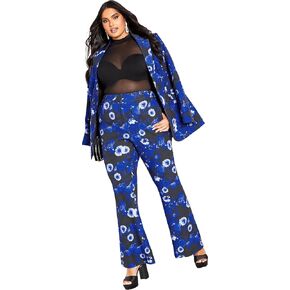 City Chic Women's Apparel Women's CITYCHIC Plus Size Pant Kiara PRT, Moonlit