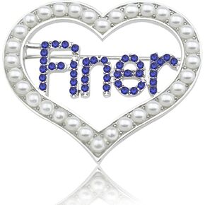 ZPB Sorority Gift for Women Sisterhood Greek Sorority Paraphernalia Brooch Pin for 1920 Finer Women