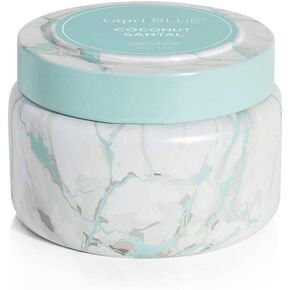 Capri Blue Candles - Modern Marble Printed Travel Tin Jar Candles - Luxury Candles for Home Scented - Soy Candle Blend - Long Lasting Candles - Cute Candles - Volcano Scented Candles (8.5 oz)