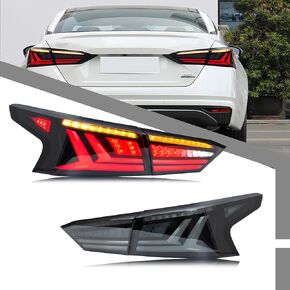 LED Tail Lights Assembly Compatible with Nissan Altima 2019-2024 Start-up Animation Sequential Turn Signal Rear Lamps Accessory