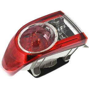 labwork Driver Side Tail Light Replacement for 2011 2012 2013 Toyota Corolla Outer Rear Tail Light Lamp Assembly 8156002580 TO2804111 LH Left Side