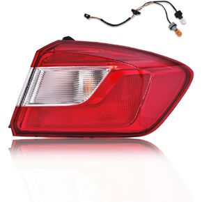 G-PLUS Tail Light Lamp Rear Brake Compatible with Chevy Cruze LS LT LTZ Premier 4-Door Sedan 2016-2019 w/Bulbs & Wiring Harness (3 PLUG) Right Passenger Side Luces Traseras, Faros Traseros