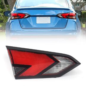 Huray Left Outer Tail Light Fit for Nissan Versa 2020-2023 LH Taillight Tail lamp Rear Brake Lamp Assembly OE Style Replacement for NI2804120 (Driver Side)