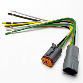 Deutsch DT 4-pin Pigtail Kit 14AWG سلك GPT من النحاس النقي (صنع في الولايات المتحدة الأمريكية) in Kuwait